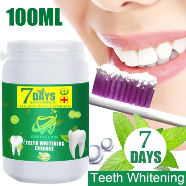 120ml Teeth Whitening Powder Remove Plaque Stains Toothpaste Fresh Breath Oral Hygiene Dentally Tools Teeth Care