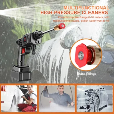 200W-50Bar-Cordless-High-Pressure-Car-Washer-Spray-Water-Gun-20000mAh-Battery-Foam-Generator-Car-Washing-2