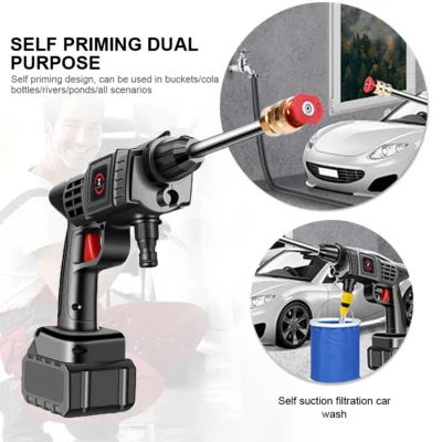 200W-50Bar-Cordless-High-Pressure-Car-Washer-Spray-Water-Gun-20000mAh-Battery-Foam-Generator-Car-Washing-3