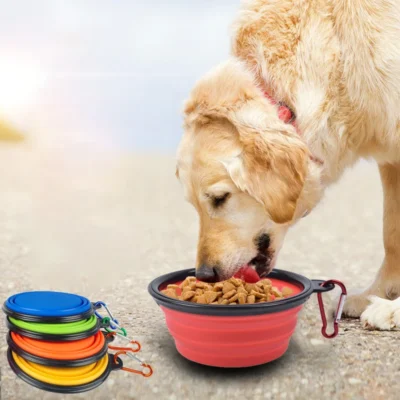 350ml-Collapsible-Dog-Pet-Folding-Silicone-Bowl-Outdoor-Travel-Portable-Puppy-Food-Container-Feeder-Dish-Bowl-1