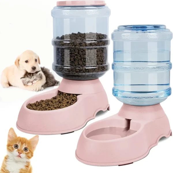 Automatic Water Dispenser Large Capacity Pet Feeder Small Dog Food Bowl Cat Feeder Drinking Bowl Pet Feeding Drinker Water Bowl