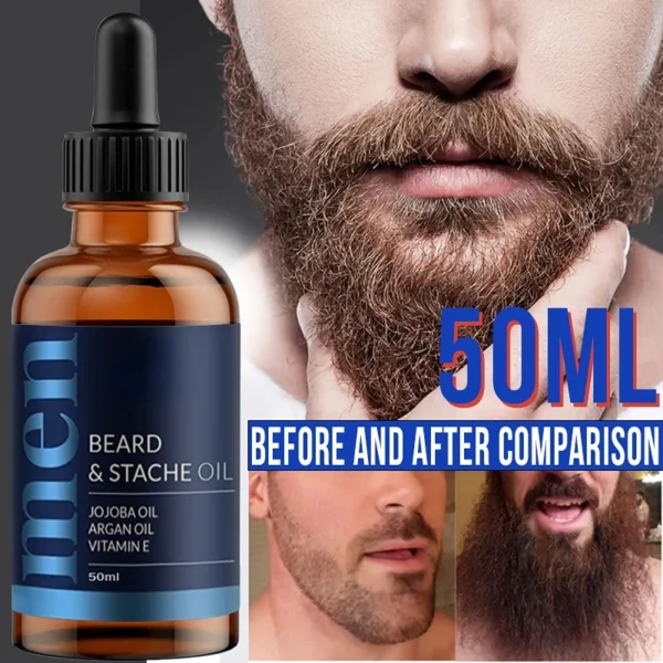 Beard Essence Oil Facial Refreshing Dandruff Nourishing Root Beard Care Oil Growth Oil Gentle Care