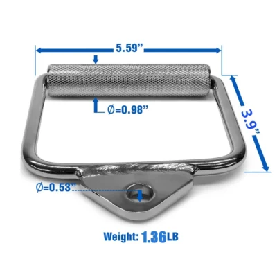 Cable-Machine-Handle-Attachments-D-Handle-with-Heavy-Duty-Clips-LAT-Pull-Down-Metal-Grips-Pulley-2