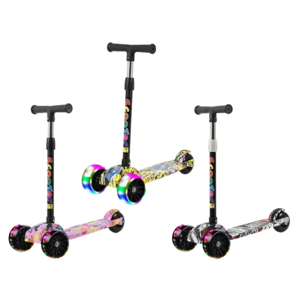 Children's Scooter High Quality Lightweight Fast Folding Adjustable Height Widened Pedals Strong Bearing Capacity Scooter