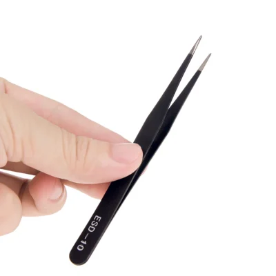 Stainless-Steel-Curved-Straight-Black-Tweezer-Nail-Art-Rhinestones-Nipper-Picking-Tool-Sequins-Beads-Making-Tool-3