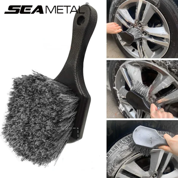 Car Cleaning Brush 6Pcs Set Detailing Brushes Wash Towel Kit Universal Wet and Dry Car Air Vent Wheel Tire Cleaning Accessories