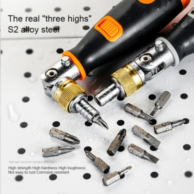 Brand-New-Hex-Left-Right-Rotating-180-Degree-Ratchet-Screwdriver-Drive-Tackle-Extension-Rod-2