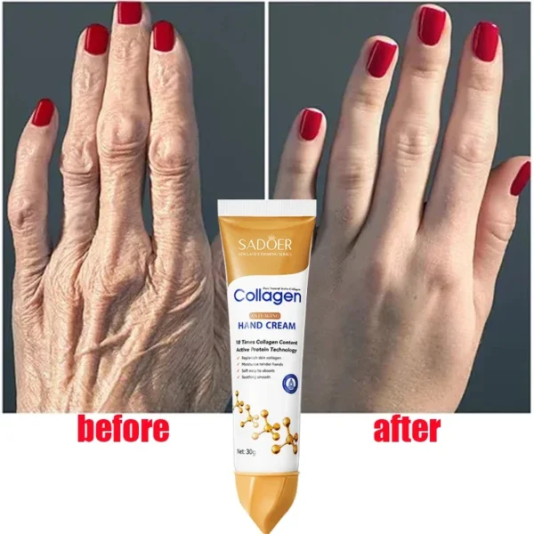 Hand Cream Collagen Anti-wrinkle Anti Crack Drying Repair Serum Fade Fine Lines Exfoliating Whiten Moisturizing Korean Skin Care