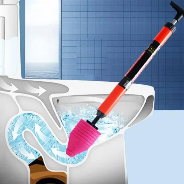 Household High Pressure Toilet Unblocker One Shot Pipe Plunger Silicone Quickly Toilet Sewer Dredging Plunger