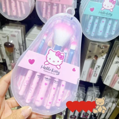 Sanrio-Makeup-Brush-Set-Hello-Kitty-Anime-Fashion-Jewelry-Blush-Eyebrow-Lip-Eyeshadow-Brush-Beauty-Tools-1