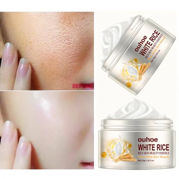 Anti Aging White Rice Whitening Cream Fade Fine Lines Face Cream Melanin Pigment Remover Improve Dull Moisturizing Skin Care